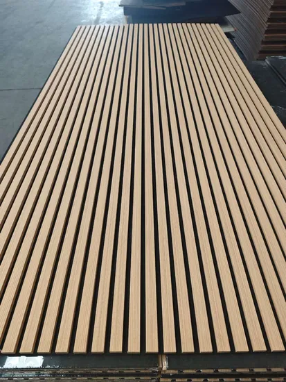 Decoração de parede Akupanel 3D Design Painel acústico interno Isolamento acústico de madeira