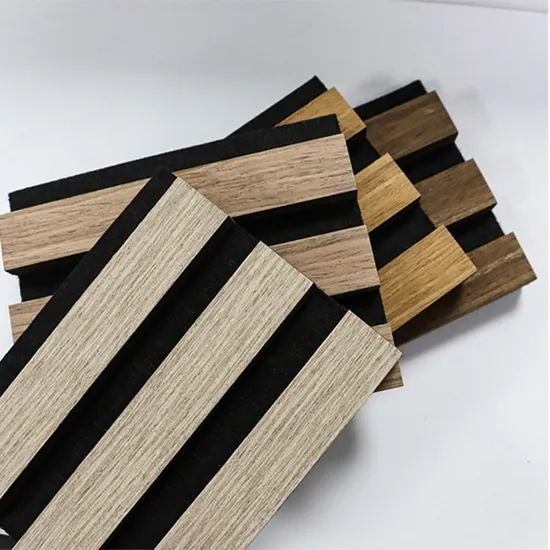 Painéis de parede acústicos de alta qualidade para teto interno, revestimento de ripas de madeira natural 3D, painéis de parede com absorção de som