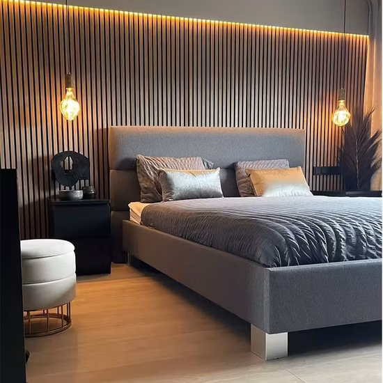 Entryway & Bedroom Wood Slat Accent Panels 