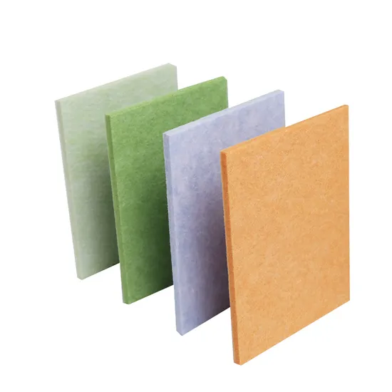 Painéis acústicos PET elegantes para redução de ruído em ambientes de trabalho